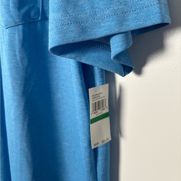 IZOD Men's Light Blue Polo Shirt - Picture 4 of 5